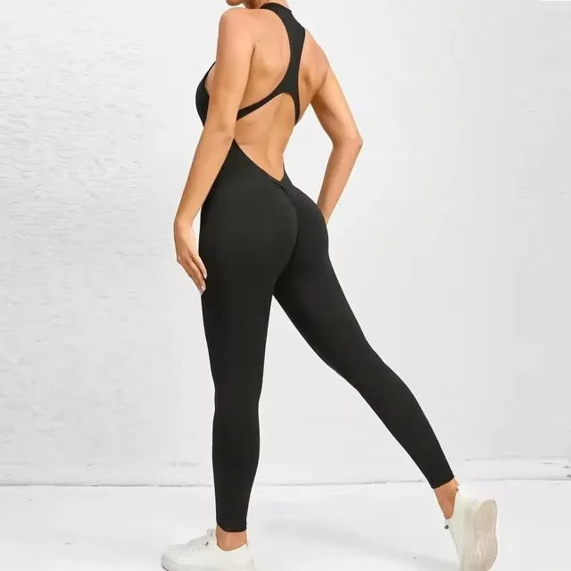 One Piece Front Zip Jumpsuit for Women